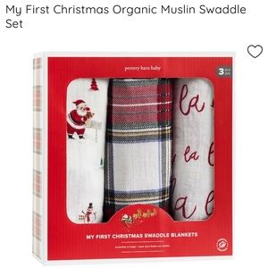 Pottery Barn Kids My First Christmas Swaddle Set